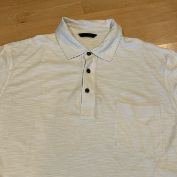 Saks Fifth Avenue Polo Shirt in White - Picture 1 of 3